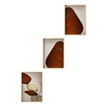 Casa si Gradina - Decoratiuni - Tablouri - Set tablouri MDF cu ramă (3 bucăți) Wallxpert, MDF, 20 x 30 cm, multicolor, 693BSE2109 - Infinity.ro