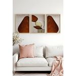 Casa si Gradina - Decoratiuni - Tablouri - Set tablouri MDF cu ramă (3 bucăți) Wallxpert, MDF, 20 x 30 cm, multicolor, 693BSE2109 - Infinity.ro