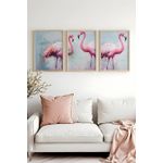 Casa si Gradina - Decoratiuni - Tablouri - Set tablouri MDF cu ramă (3 bucăți) Wallxpert, MDF, 20 x 30 cm, multicolor, 693BSE2157 - Infinity.ro