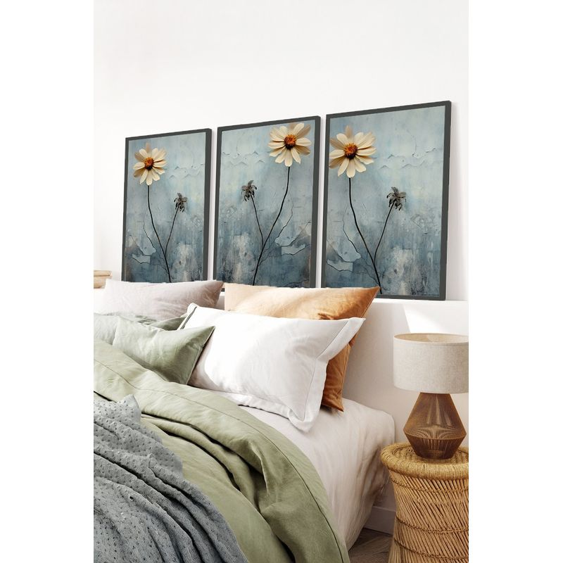 Casa si Gradina - Decoratiuni - Tablouri - Set tablouri MDF cu ramă (3 bucăți) Wallxpert, MDF, 20 x 30 cm, multicolor, 693BSE2153 - Infinity.ro