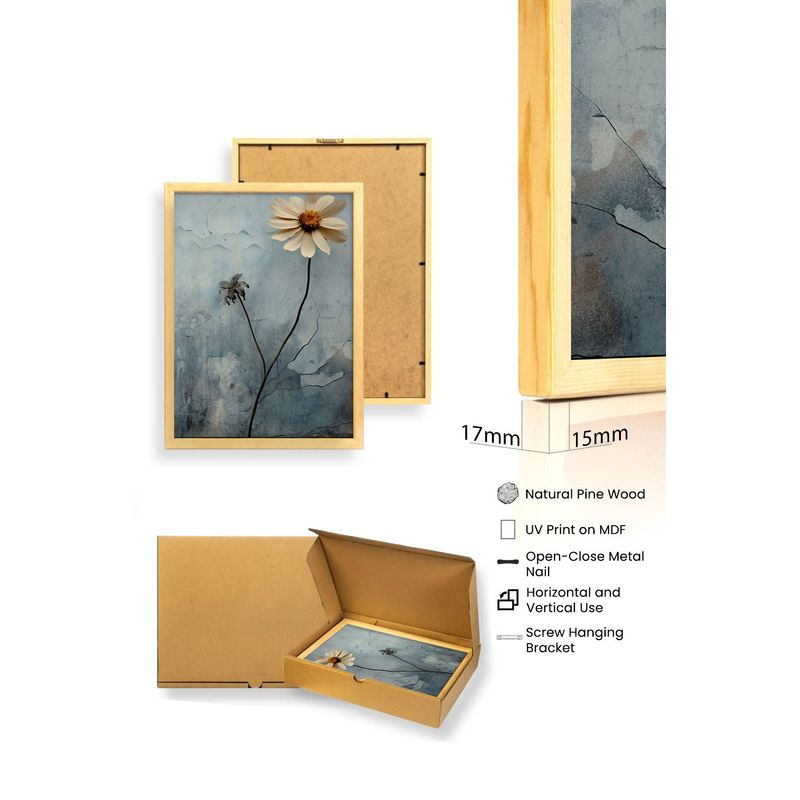 Casa si Gradina - Decoratiuni - Tablouri - Set tablouri MDF cu ramă (3 bucăți) Wallxpert, MDF, 35 x 50 cm, multicolor, 693BSE2151 - Infinity.ro