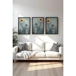 Casa si Gradina - Decoratiuni - Tablouri - Set tablouri MDF cu ramă (3 bucăți) Wallxpert, MDF, 50 x 70 cm, multicolor, 693BSE2156 - Infinity.ro