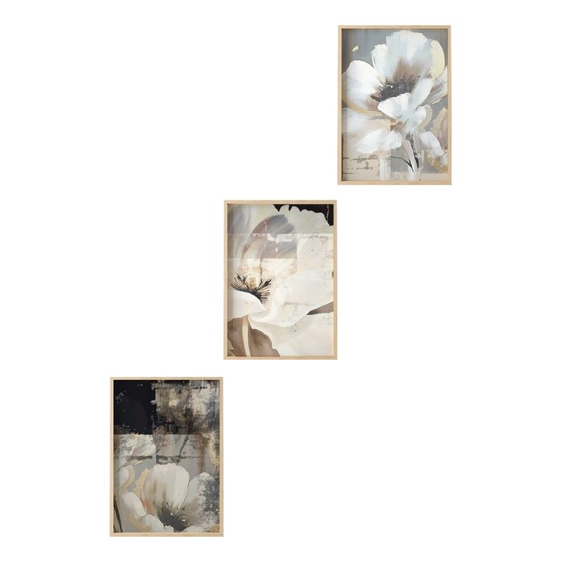 Casa si Gradina - Decoratiuni - Tablouri - Set tablouri MDF cu ramă (3 bucăți) Wallxpert, MDF, 50 x 70 cm, multicolor, 693BSE2200 - Infinity.ro