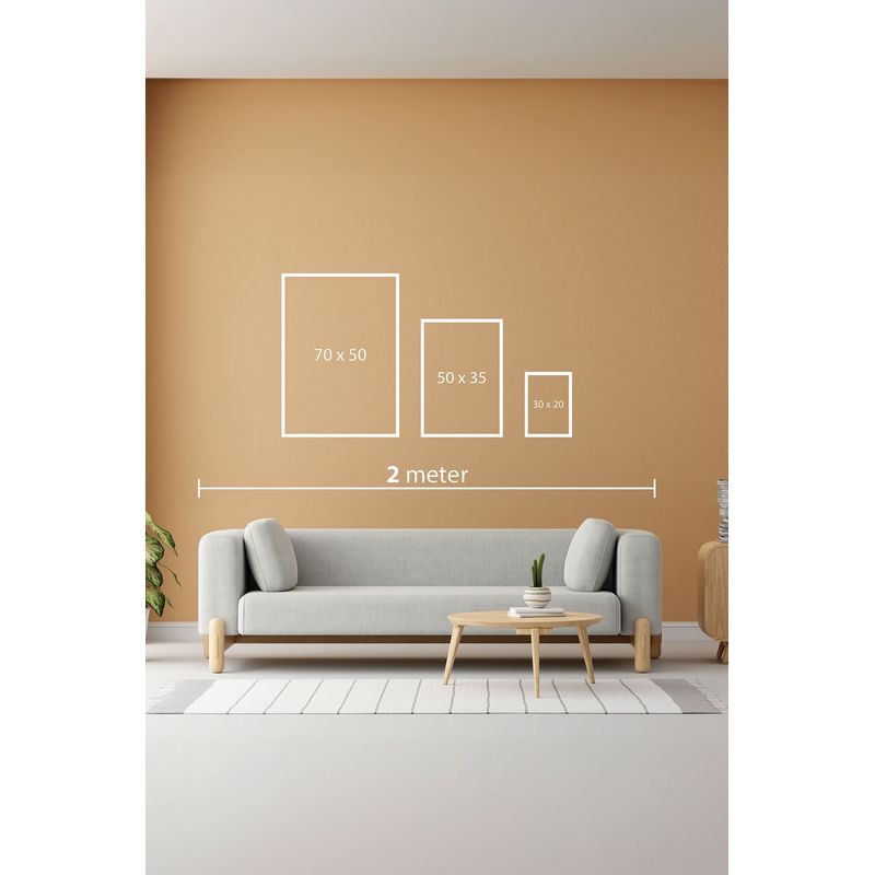 Casa si Gradina - Decoratiuni - Tablouri - Set tablouri MDF cu ramă (3 bucăți) Wallxpert, MDF, 50 x 70 cm, multicolor, 902LMN1504 - Infinity.ro