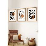 Casa si Gradina - Decoratiuni - Tablouri - Set tablouri MDF cu ramă (3 bucăți) Wallxpert, MDF, 50 x 70 cm, multicolor, 902LMN1504 - Infinity.ro
