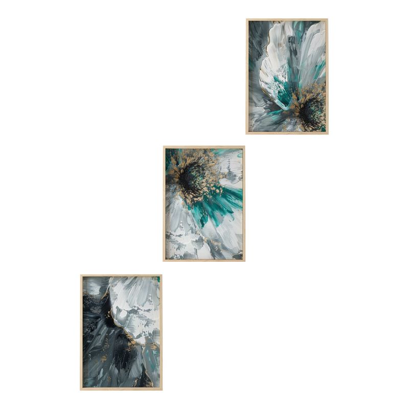 Casa si Gradina - Decoratiuni - Tablouri - Set tablouri MDF cu ramă (3 bucăți) Wallxpert, MDF, 50 x 70 cm, multicolor, 693BSE2136 - Infinity.ro