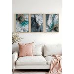 Casa si Gradina - Decoratiuni - Tablouri - Set tablouri MDF cu ramă (3 bucăți) Wallxpert, MDF, 50 x 70 cm, multicolor, 693BSE2136 - Infinity.ro