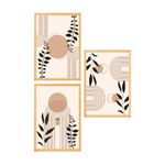 Casa si Gradina - Decoratiuni - Tablouri - Set tablouri MDF cu ramă (3 bucăți) Wallxpert, MDF, 50 x 70 cm, multicolor, 902LMN1501 - Infinity.ro