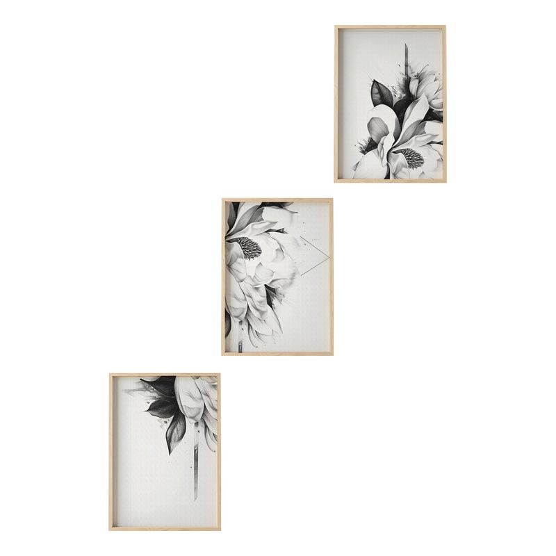 Casa si Gradina - Decoratiuni - Tablouri - Set tablouri MDF cu ramă (3 bucăți) Wallxpert, MDF, 50 x 70 cm, multicolor, 693BSE2192 - Infinity.ro