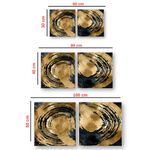 Casa si Gradina - Decoratiuni - Tablouri - Set tablouri pânză (2 bucăți) Wallxpert, lemn, 40 x 40 cm, multicolor, 255LNC1135 - Infinity.ro