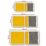Casa si Gradina - Decoratiuni - Tablouri - Set tablouri pânză (2 bucăți) Wallxpert, lemn, 40 x 40 cm, multicolor, 255LNC1144 - Infinity.ro