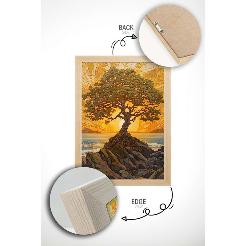 Casa si Gradina - Decoratiuni - Tablouri - Tablou cu ramă Wallxpert, MDF, 33 x 48 cm, multicolor, 786DKT2051 - Infinity.ro