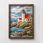 Casa si Gradina - Decoratiuni - Tablouri - Tablou MDF cu ramă Wallxpert, MDF, ramă din lemn de pin, 35 x 47 x 2 cm, multicolor, 856EVL2596 - Infinity.ro