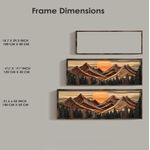 Casa si Gradina - Decoratiuni - Tablouri - Tablou MDF cu ramă Wallxpert, MDF, ramă din lemn de pin, 40 x 120 x 3.5 cm, multicolor, 856EVL2502 - Infinity.ro