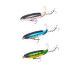 Sport si Outdoor - Sporturi acvatice - Pescuit - Nade si momeli - Set 3 voblere whopper plopper, coada rotativa, pescuit la stiuca, clean, salau, floating, plutitor,10cm 13g, model 3 - Infinity.ro