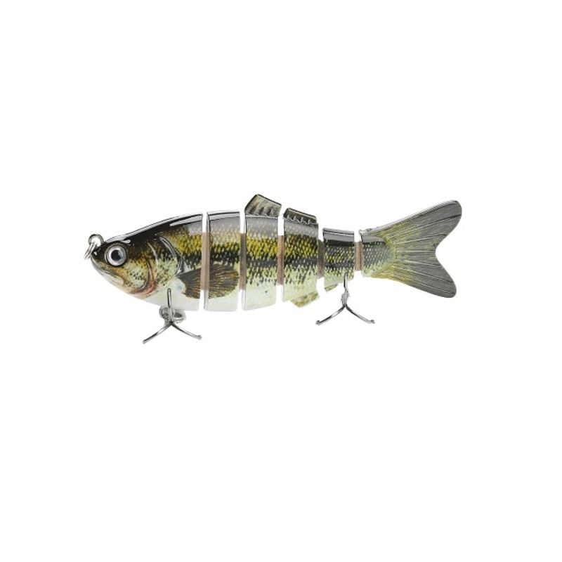 Sport si Outdoor - Sporturi acvatice - Pescuit - Nade si momeli - Vobler articulat swimbait pescuit la stiuca, 6 segmenti flexibili, evolutie 1-3m, 10cm 17,5g, model 2 - Infinity.ro
