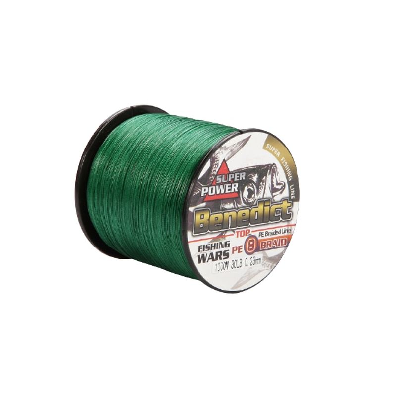 Sport si Outdoor - Sporturi acvatice - Pescuit - Fire pescuit - Fir textil pescuit Benedict 0.20mm 300m, impletit in 8 fire, culoare verde, pentru spinning, crap, somn, rezistent la nod si abraziune - Infinity.ro