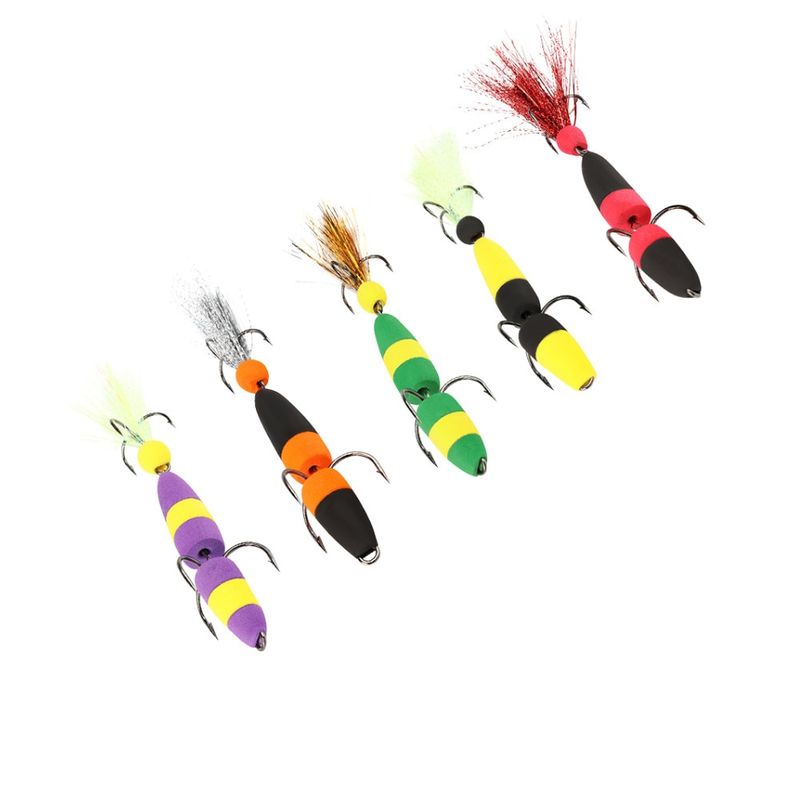 Sport si Outdoor - Sporturi acvatice - Pescuit - Nade si momeli - Set 5 naluci pescuit la salau, stiuca si somn, naluca de adancime, jig articulat, spuma flotabila, Mandula Model 1 - Infinity.ro
