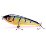 Sport si Outdoor - Sporturi acvatice - Pescuit - Nade si momeli - Vobler JerkBait 9cm 21gr pescuit la stiuca, somn, salau, naluca scufundare lenta ochi 3D, model 4 - Infinity.ro