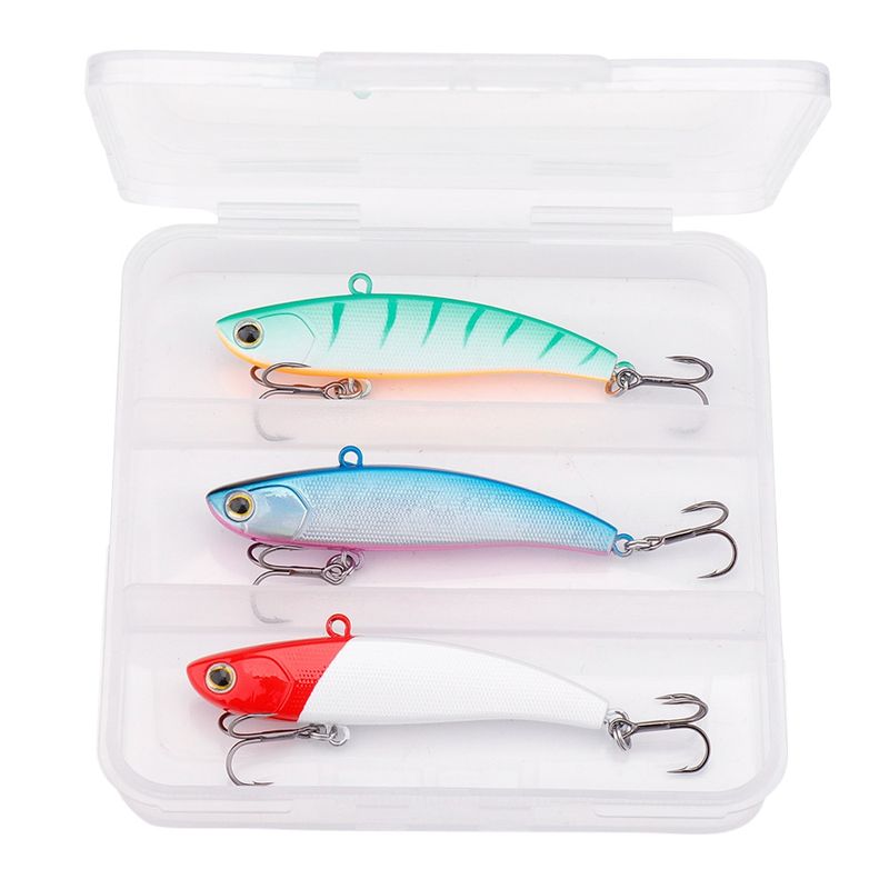 Sport si Outdoor - Sporturi acvatice - Pescuit - Nade si momeli - Set 3 voblere 75mm 16g, voblere Vibratie puternica, cu scufundare pe toate adancimea apei, pentru pescuit la stiuca, somn, salau, model1 - Infinity.ro