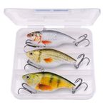 Sport si Outdoor - Sporturi acvatice - Pescuit - Nade si momeli - Set 3buc voblere adancime 70mm 18g pentru pescuit la stiuca somn si salau - Infinity.ro