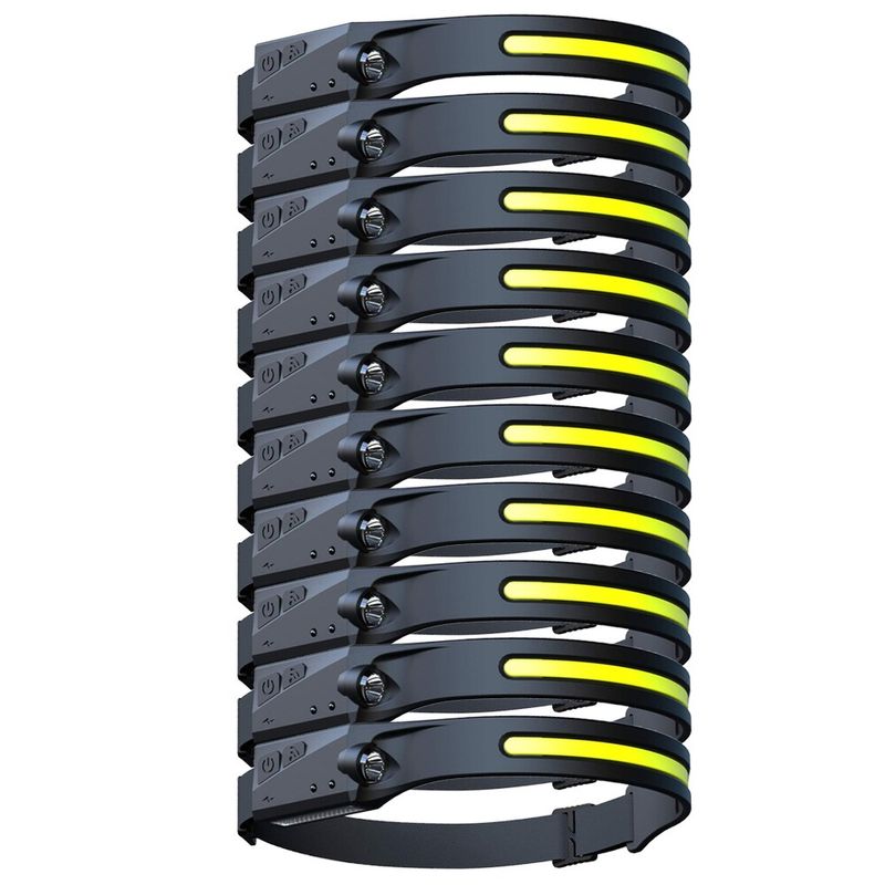 Casa si Gradina - Corpuri si surse de iluminat - Iluminat exterior - Lanterne - Lanterna cap cu acumulator intern si senzor de miscare pentru pescuit, camping si drumetii - Fishingbox - 10 buc - Infinity.ro
