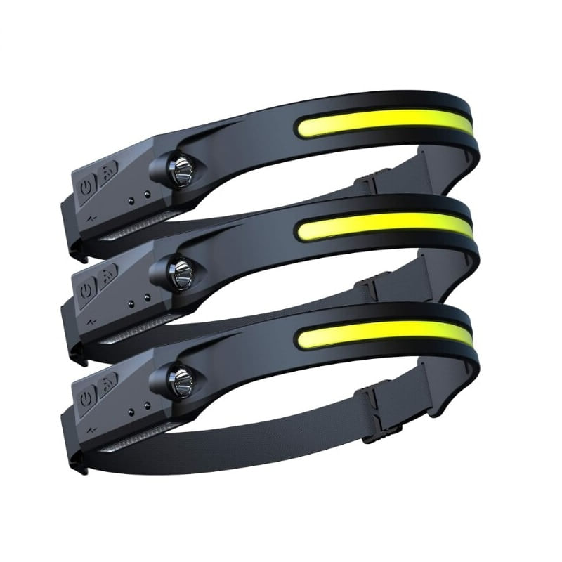 Casa si Gradina - Corpuri si surse de iluminat - Iluminat exterior - Lanterne - 3 x Lanterna cu banda LED si senzor de miscare pentru pescuit, camping si drumetii, acumulator 1200mah inclus - Fishingbox - Infinity.ro