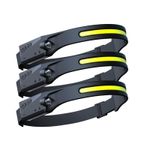 Casa si Gradina - Corpuri si surse de iluminat - Iluminat exterior - Lanterne - 3 x Lanterna cu banda LED si senzor de miscare pentru pescuit, camping si drumetii, acumulator 1200mah inclus - Fishingbox - Infinity.ro