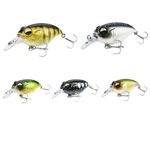 Sport si Outdoor - Sporturi acvatice - Pescuit - Nade si momeli - Set 5 Vobler Mini Floating, FISHINGBOX MAKE FISHING BETTER, suprafata pescuit la Clean Biban Pastrav la tehnica spinning Griffon 42mm 8g, model 2 - Infinity.ro