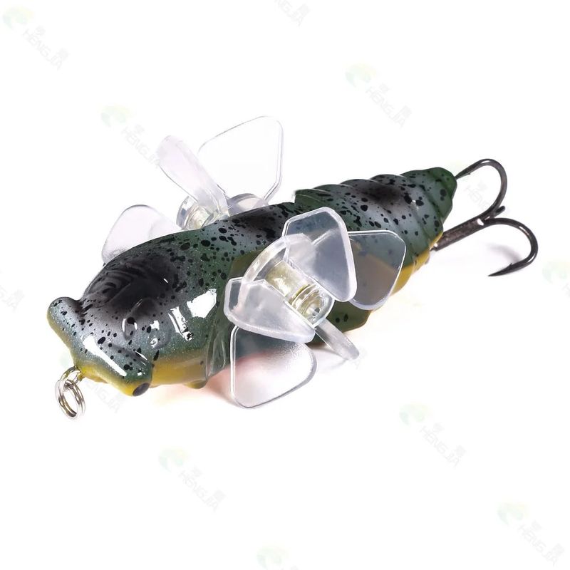 Sport si Outdoor - Sporturi acvatice - Pescuit - Nade si momeli - Naluca pescuit insecta cicada 7.8cm 15.4 grame cu duble palete rotative ce atrag pestii rapitori, FISHINGBOX MAKE FISHING BETTER, model 4 - Infinity.ro