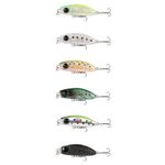 Sport si Outdoor - Sporturi acvatice - Pescuit - Nade si momeli - Set 6 voblere pastrav, plutitoare, suprafata, floating, 3,5cm, 2.5g, FISHINGBOX MAKE FISHING BETTER, pescuit pe ape curgatoare de munte, model 1 - Infinity.ro