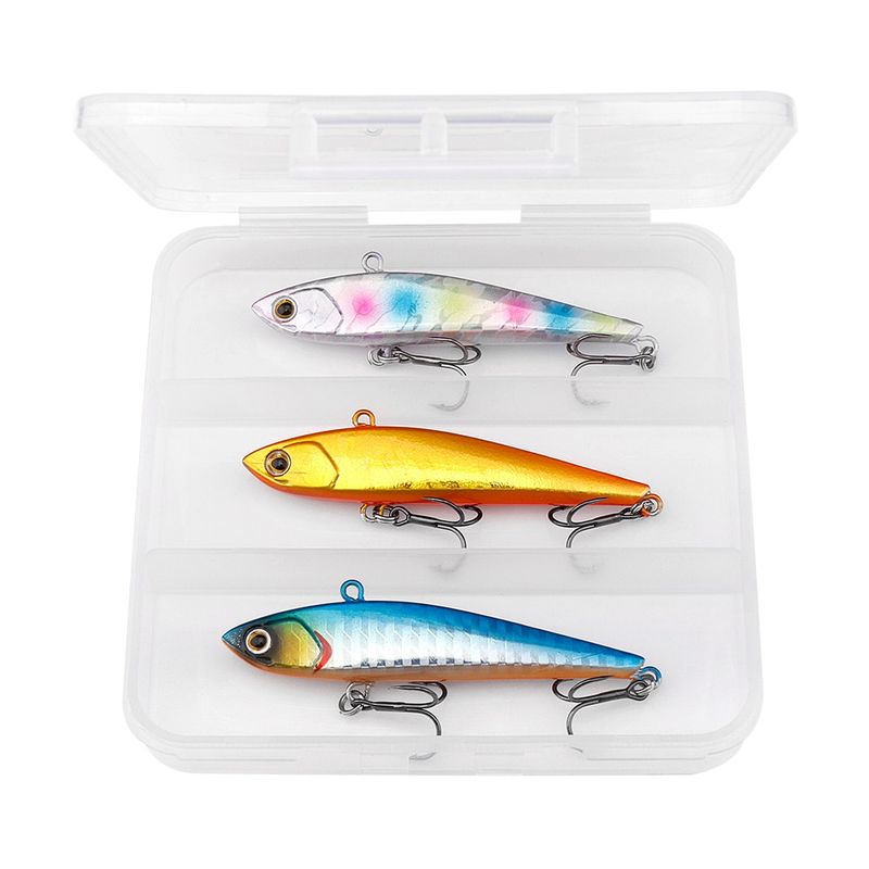 Sport si Outdoor - Sporturi acvatice - Pescuit - Nade si momeli - Set 3 voblere 75mm 16g, voblere Vibratie puternica, cu scufundare pe toate adancimea apei, pentru pescuit la stiuca, somn, salau, model2 - Infinity.ro