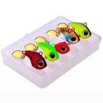 Sport si Outdoor - Sporturi acvatice - Pescuit - Nade si momeli - Set 5 momeli FISHINGBOX MAKE FISHING BETTER 15g de pescuit la adancime, lead fish spinner, cu coada rotativa cu paleta - Infinity.ro