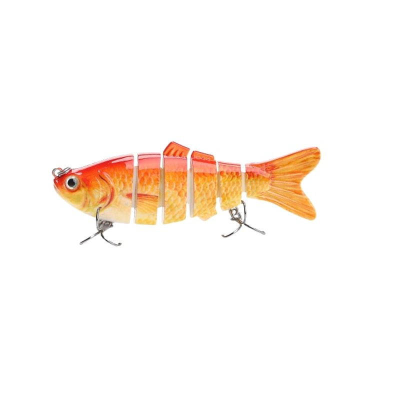 Sport si Outdoor - Sporturi acvatice - Pescuit - Nade si momeli - Vobler articulat swimbait pescuit la stiuca, 6 segmenti flexibili, evolutie 1-3m, 10cm 17,5g, FISHINGBOX MAKE FISHING BETTER, model 5 - Infinity.ro