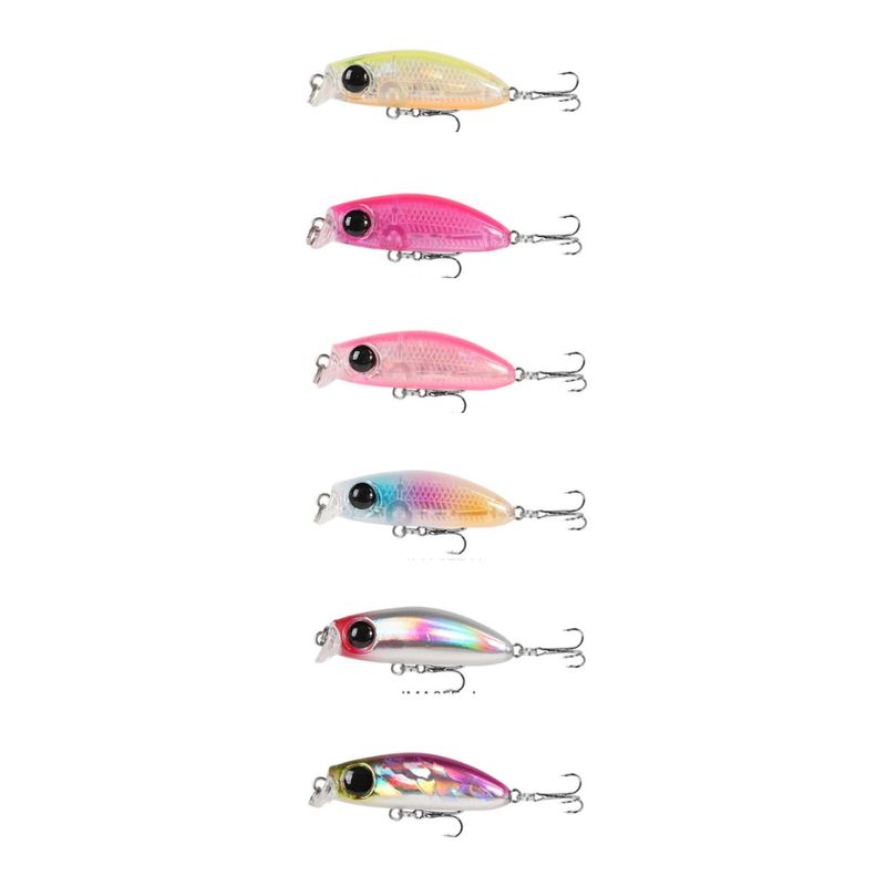 Sport si Outdoor - Sporturi acvatice - Pescuit - Nade si momeli - Set 6 voblere pastrav, plutitoare, suprafata, floating, 3,5cm, 2.5g, pescuit pe ape curgatoare de munte, model 2 - Infinity.ro