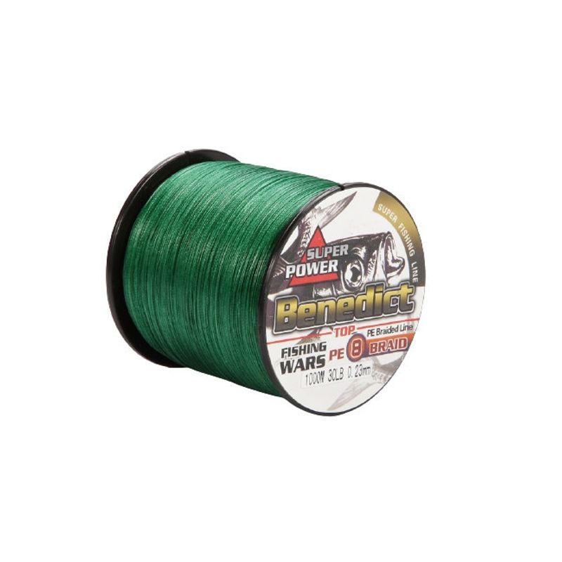Sport si Outdoor - Sporturi acvatice - Pescuit - Fire pescuit - Fir textil somn Benedict 100m 0.80mm 113.40kg, impletit 8 camasuit, verde, abraziune, crap, feeder - Infinity.ro