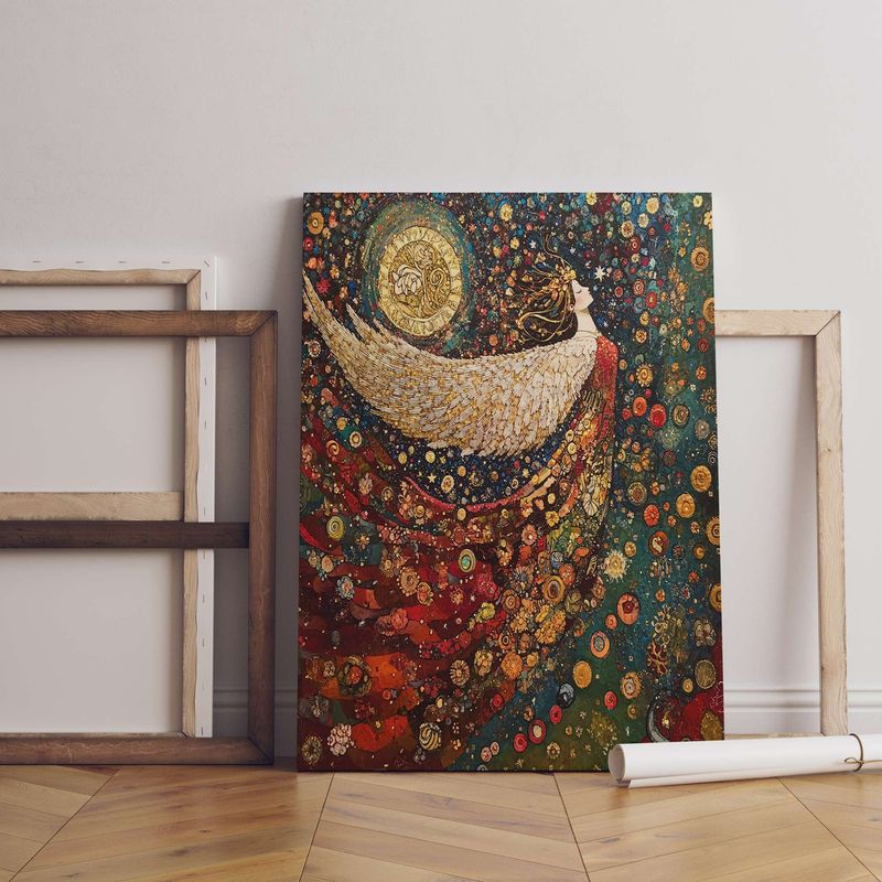 Casa si Gradina - Decoratiuni - Tablouri - Tablou pe pânză Wallxpert, lemn, 70 x 100 cm, multicolor, 468VLR1159 - Infinity.ro