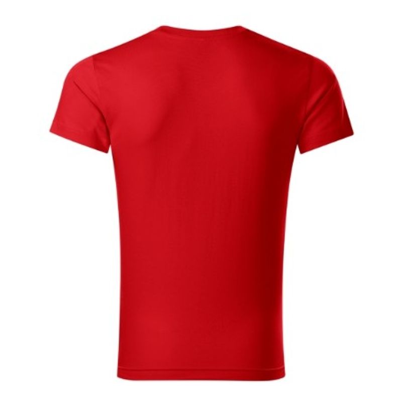 Fashion, accesorii si bijuterii - Barbati - Imbracaminte - Tricouri si bluze barbati - Tricou pentru barbati, Slim Fit V-neck 146, Malfini, roşu - 3XL - Infinity.ro