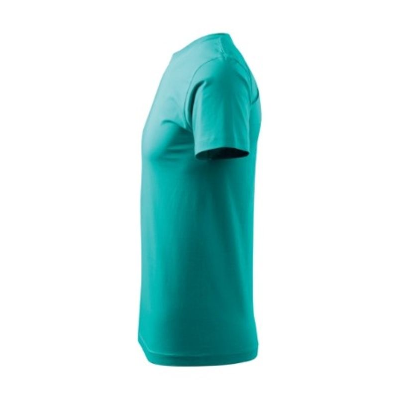 Fashion, accesorii si bijuterii - Barbati - Imbracaminte - Tricouri si bluze barbati - Tricou pentru barbati Malfini Basic 129, bumbac 160 g/mp, croiala tubulara, verde smarald - S - Infinity.ro