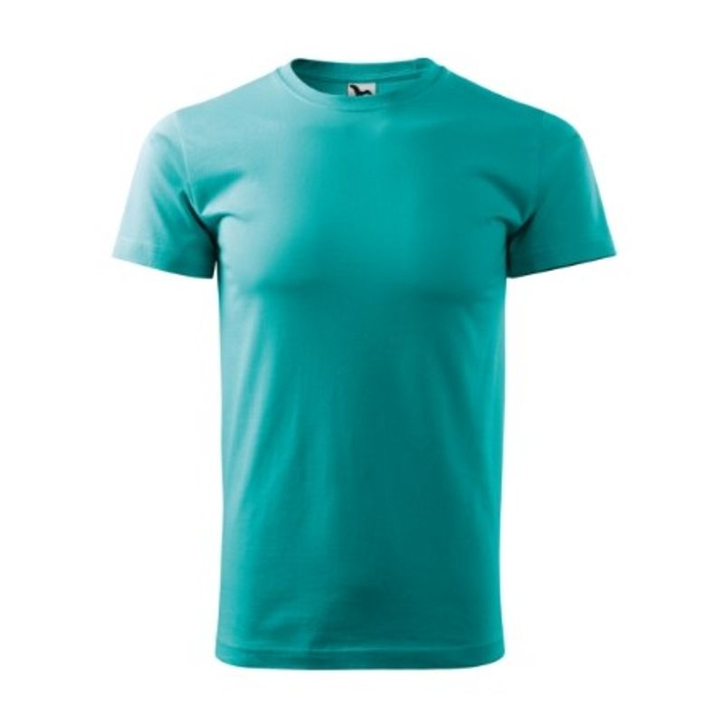 Fashion, accesorii si bijuterii - Barbati - Imbracaminte - Tricouri si bluze barbati - Tricou pentru barbati Malfini Basic 129, bumbac 160 g/mp, croiala tubulara, verde smarald - S - Infinity.ro