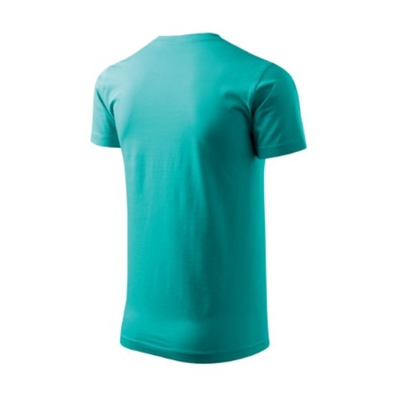 Fashion, accesorii si bijuterii - Barbati - Imbracaminte - Tricouri si bluze barbati - Tricou pentru barbati Malfini Basic 129, bumbac 160 g/mp, croiala tubulara, verde smarald - S - Infinity.ro