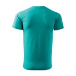 Fashion, accesorii si bijuterii - Barbati - Imbracaminte - Tricouri si bluze barbati - Tricou pentru barbati Malfini Basic 129, bumbac 160 g/mp, croiala tubulara, verde smarald - S - Infinity.ro