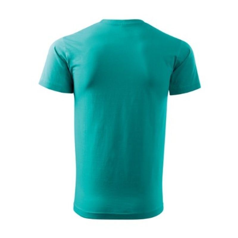 Fashion, accesorii si bijuterii - Barbati - Imbracaminte - Tricouri si bluze barbati - Tricou pentru barbati Malfini Basic 129, bumbac 160 g/mp, croiala tubulara, verde smarald - S - Infinity.ro