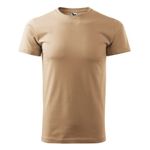 Fashion, accesorii si bijuterii - Barbati - Imbracaminte - Tricouri si bluze barbati - Tricou pentru barbati Malfini Basic 129, bumbac 160 g/mp, croiala tubulara, nisipiu - 2XL - Infinity.ro