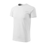 Fashion, accesorii si bijuterii - Barbati - Imbracaminte - Tricouri si bluze barbati - Tricou pentru barbati Malfini Basic 129, bumbac 160 g/mp, croiala tubulara, alb - 3XL - Infinity.ro