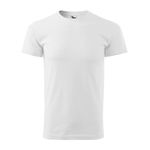 Fashion, accesorii si bijuterii - Barbati - Imbracaminte - Tricouri si bluze barbati - Tricou pentru barbati Malfini Basic 129, bumbac 160 g/mp, croiala tubulara, alb - 3XL - Infinity.ro