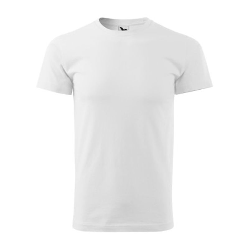 Fashion, accesorii si bijuterii - Barbati - Imbracaminte - Tricouri si bluze barbati - Tricou pentru barbati Malfini Basic 129, bumbac 160 g/mp, croiala tubulara, alb - 3XL - Infinity.ro