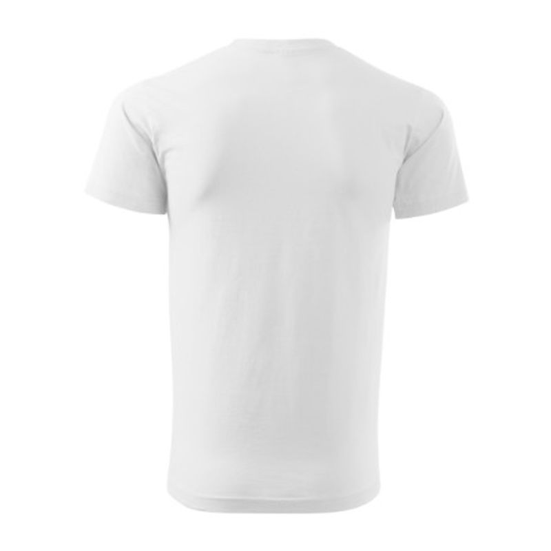 Fashion, accesorii si bijuterii - Barbati - Imbracaminte - Tricouri si bluze barbati - Tricou pentru barbati Malfini Basic 129, bumbac 160 g/mp, croiala tubulara, alb - 3XL - Infinity.ro