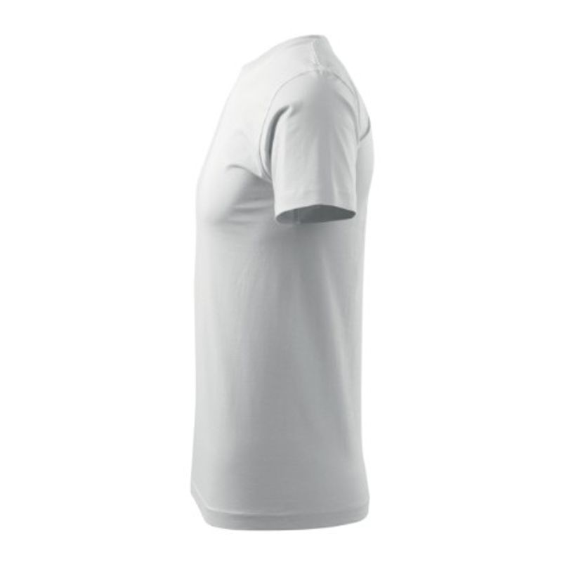 Fashion, accesorii si bijuterii - Barbati - Imbracaminte - Tricouri si bluze barbati - Tricou pentru barbati Malfini Basic 129, bumbac 160 g/mp, croiala tubulara, alb - 3XL - Infinity.ro