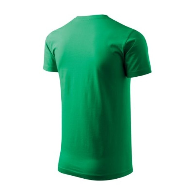 Fashion, accesorii si bijuterii - Barbati - Imbracaminte - Tricouri si bluze barbati - Tricou pentru barbati Malfini Basic 129, bumbac 160 g/mp, croiala tubulara, verde mediu - M - Infinity.ro